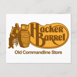 Carte Postale Hacker Barrel : L'ancienne boutique Commandline