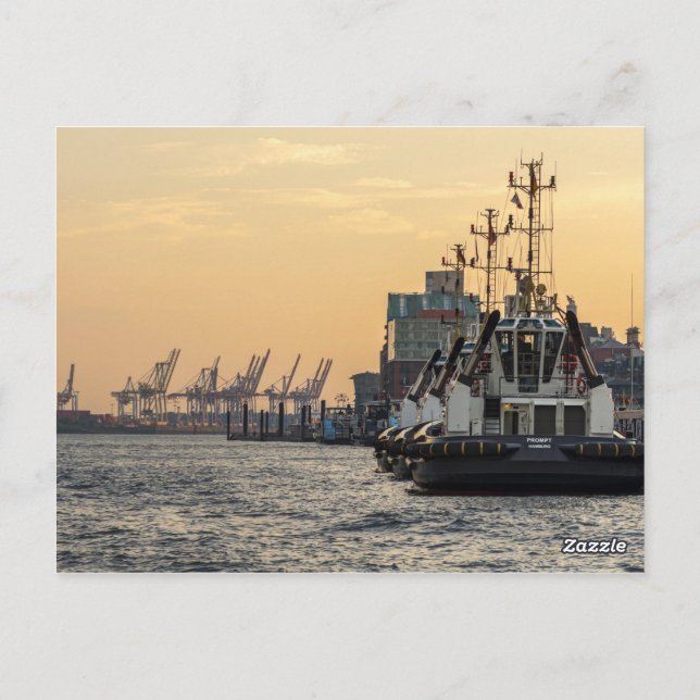 Carte Postale hafen de hambourg (Dos)