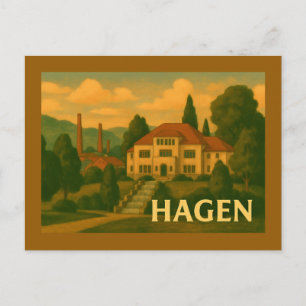 Carte Postale Hagen Allemagne Art de Ville