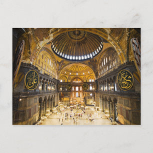 Carte Postale Hagia Sophia Intérieur à Istanbul