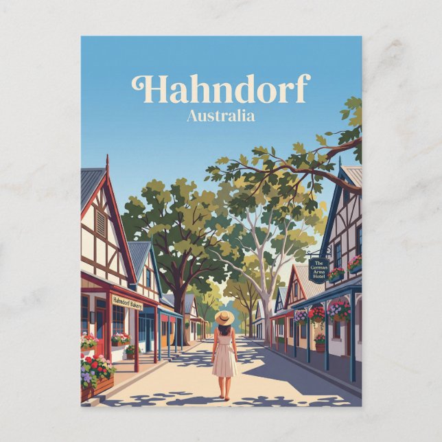 Carte Postale Hahndorf Australie (Devant)