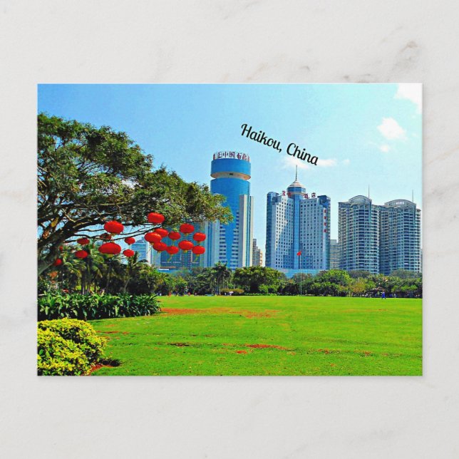 Carte Postale Haikou, Chine photo pittoresque (Devant)