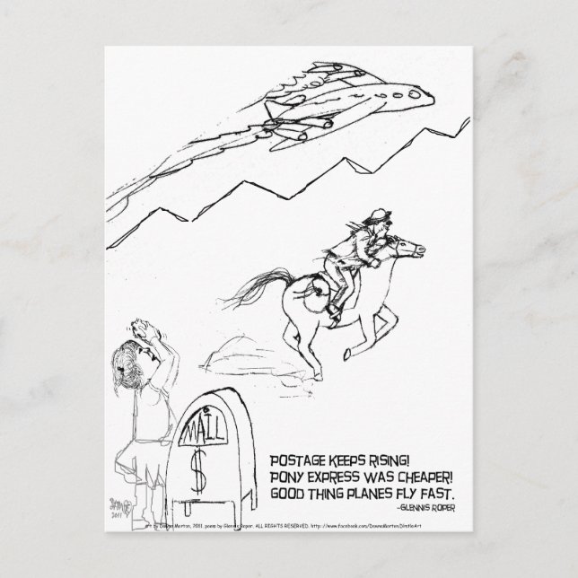 Carte Postale Haiku augmentation du taux de port (Devant)