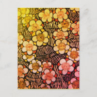 HAIKU/ FLEURS DE PRINTEMPS JAUNE ROSE BLANC NOIR