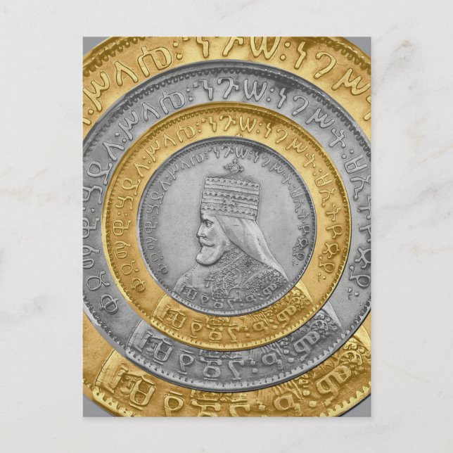 Carte Postale Haile Selassie Jah Rastafari Reggae Rasta Roots  (Devant)