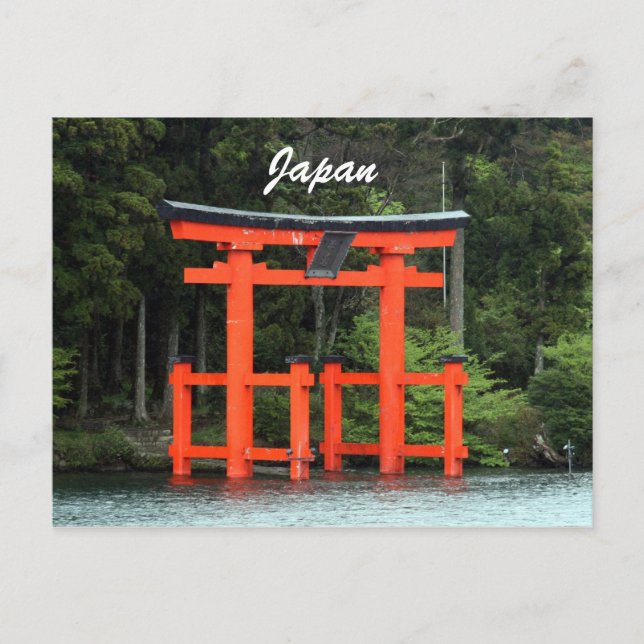 Carte Postale hakone torii japon (Devant)