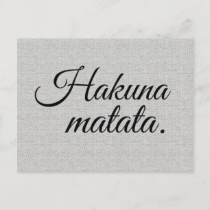 Carte Postale Hakuna matata