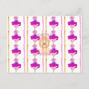 Carte Postale Hakuna Matata : Motif de design de beau bébé lion