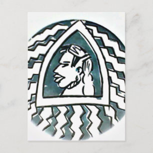 Carte Postale Hakuna Matata Style Triangle Bleu.png