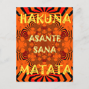 Carte Postale Hakuna Matata Uniquement Dernier Patter