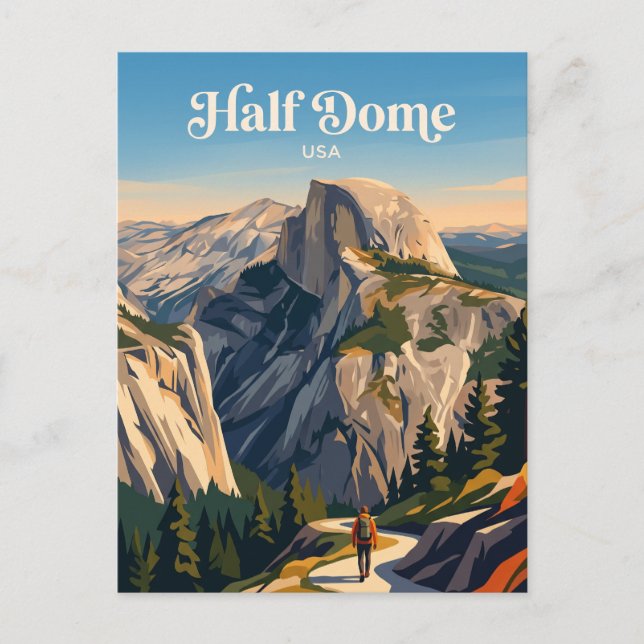 Carte Postale Half Dome Yosemite États-Unis (Devant)