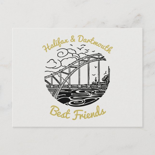 Carte postale Halifax Dartmouth N.S Best Friends (Devant)