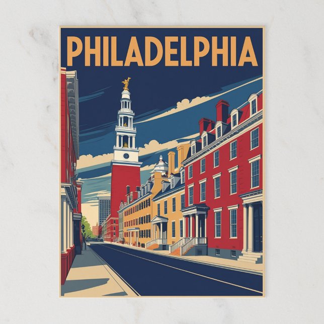 Carte Postale Hall de l'Indépendance de Philadelphie (Créateur téléchargé)