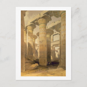 Carte Postale Hall of Columns, Karnak, from "Egypt and Nubia", V