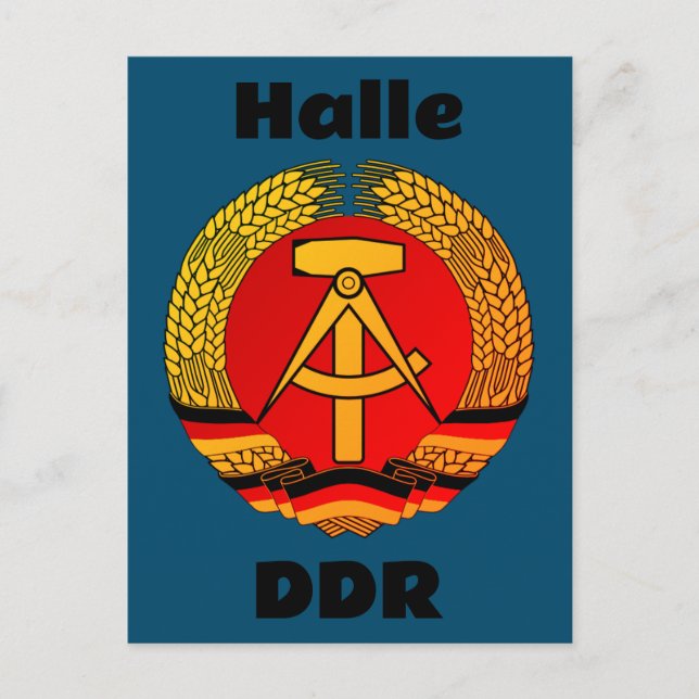Carte Postale Halle, Deutsche Demokratische Republik - DDR. (Devant)
