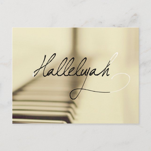 Carte Postale Hallelujah (Devant)
