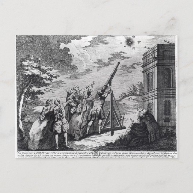 Carte Postale Halley's Comet Observé en 1759 par Cassini III (Devant)