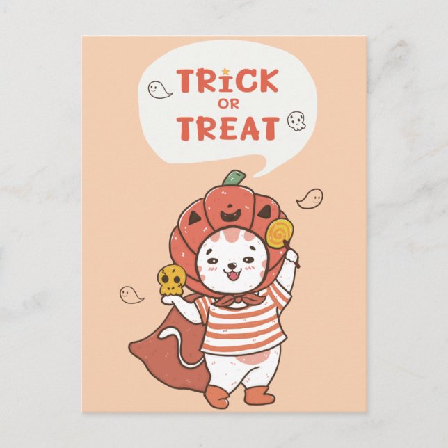 Carte postale Halloween (Devant)