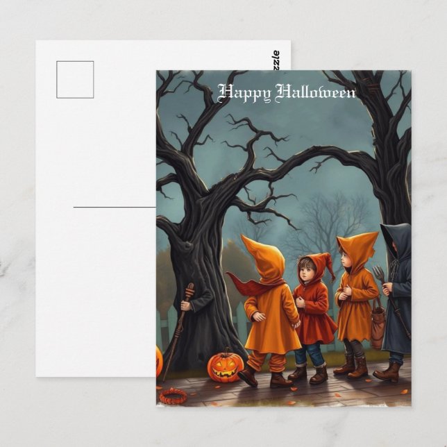 Carte Postale Halloween (Devant / Derrière)