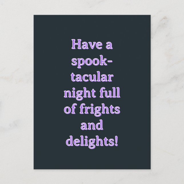 Carte postale Halloween (Devant)
