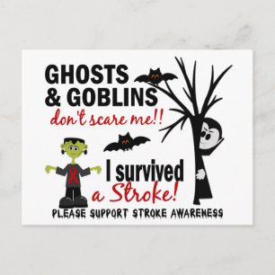 Carte Postale Halloween 1 Stroke Survivant