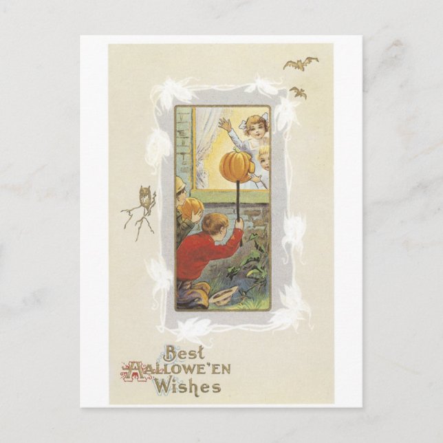 Carte Postale Halloween à l'ancienne (Devant)