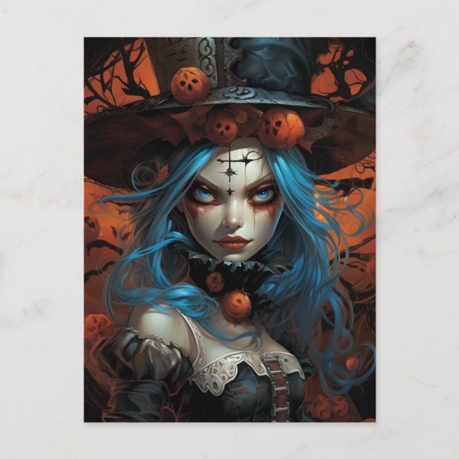 Carte Postale Halloween Alice (Devant)
