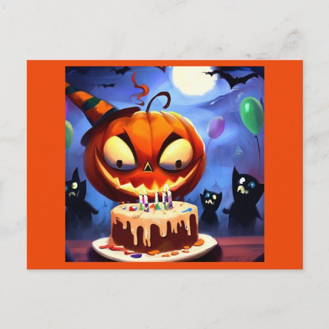 Carte Postale Halloween - Anniversaire 3 (Devant)