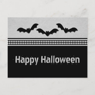 Carte Postale Halloween Batty, Grey Léger