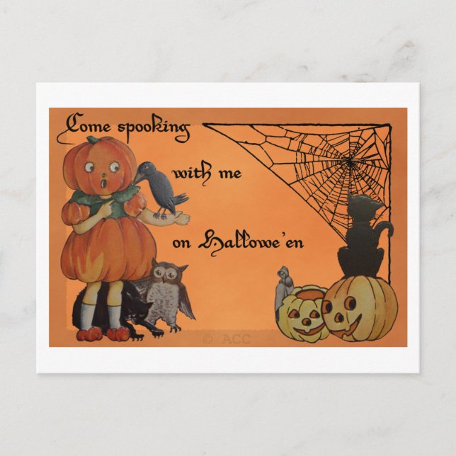 Carte Postale Halloween bizarre (Devant)