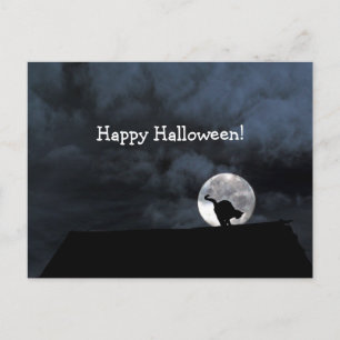 Carte postale Halloween Black Cat