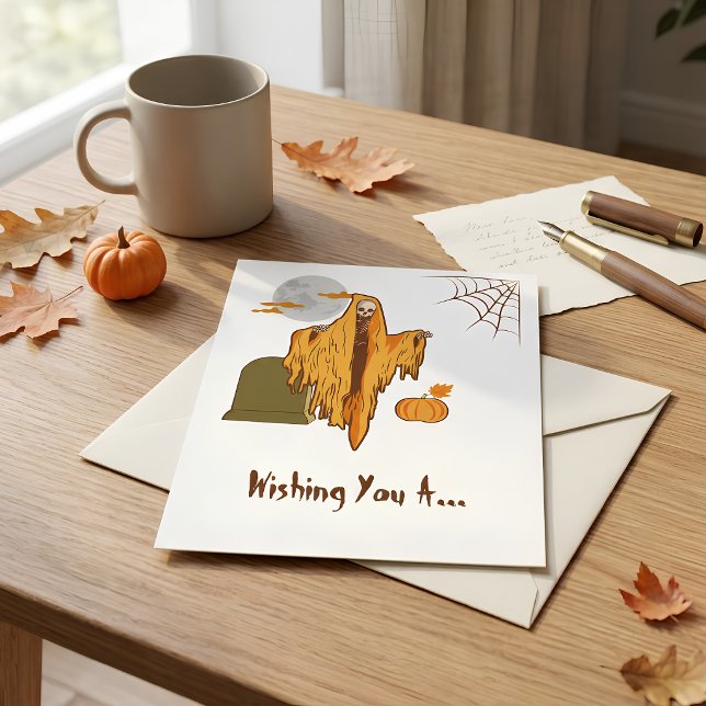 Carte Postale Halloween Boo-tyful éditable (Créateur téléchargé)
