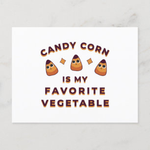 Carte Postale Halloween Candy Corn