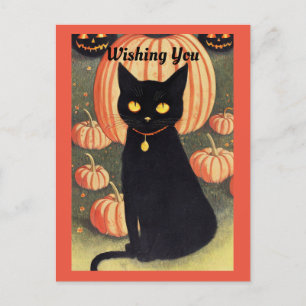Carte postale Halloween Cat Holiday