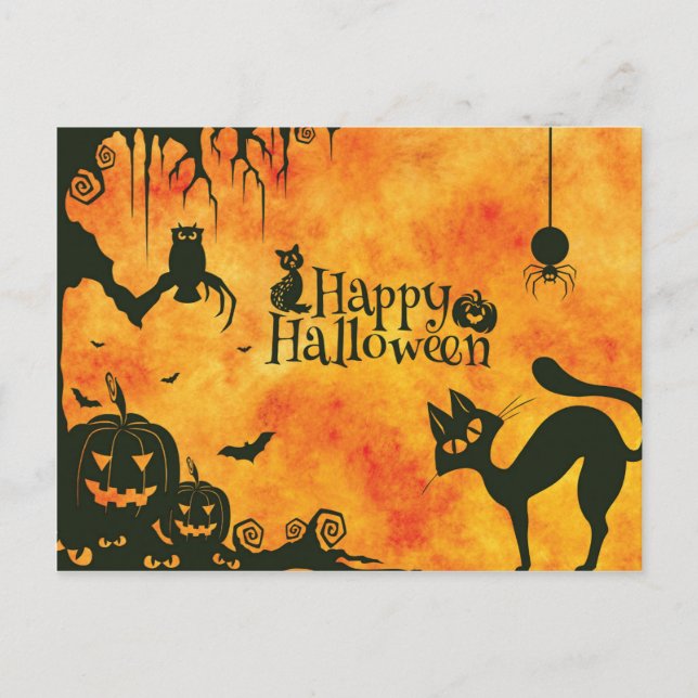 Carte Postale Halloween cool (Devant)