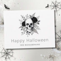 Halloween Crâne Gothique Élégant