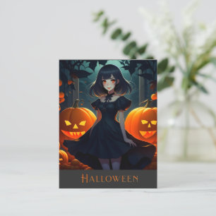 CARTE POSTALE HALLOWEEN DARK VAMPIRE PRINCESS