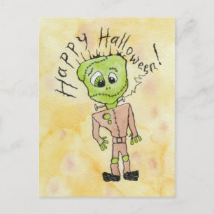 Carte Postale Halloween de Frankenstein