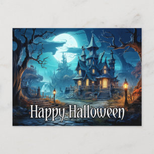 Carte Postale Halloween déplaisant Haunted House