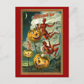 Carte postale Halloween Devils & JOL