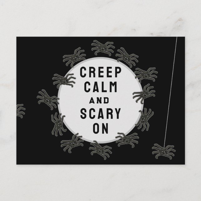 Carte Postale Halloween drôle (Devant)