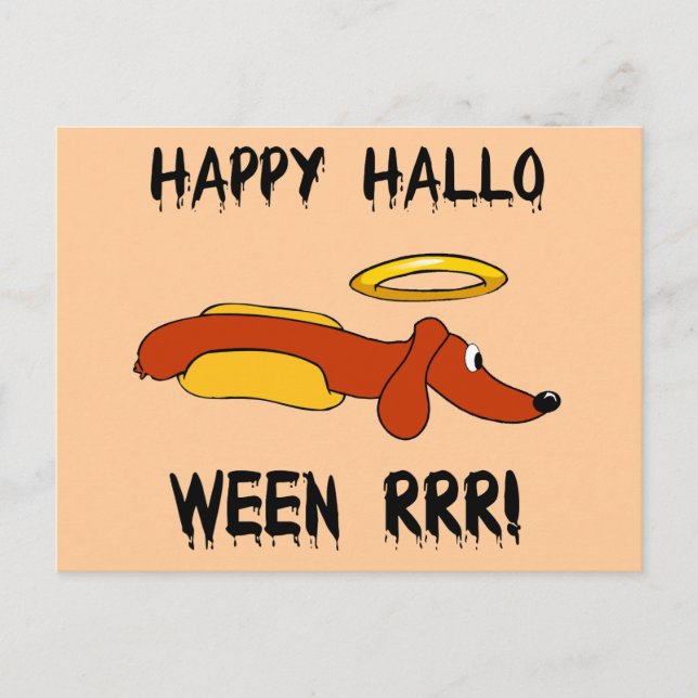 Carte Postale Halloween drôle (Devant)