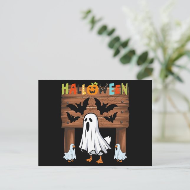 Carte Postale halloween drôle (Debout devant)