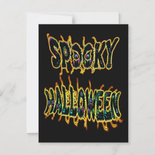 Carte Postale Halloween éffrayant