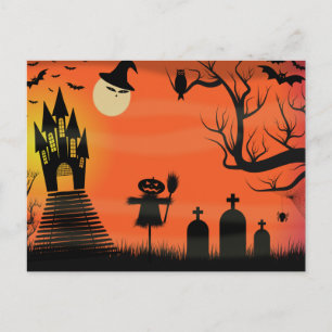 Carte postale Halloween éffrayant