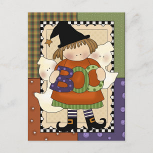 Carte postale Halloween éffrayant