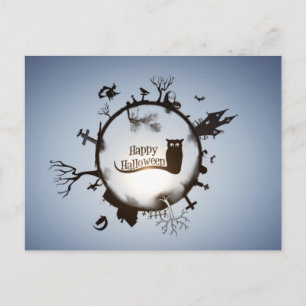 Carte Postale Halloween Éffrayant effrayant