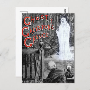 CARTE POSTALE HALLOWEEN ÉFFRAYANT GHOST DE GREYSTONE MANSION