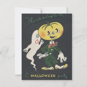 Carte Postale Halloween Éffrayant vintage