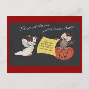 Carte Postale Halloween Éffrayant vintage 10